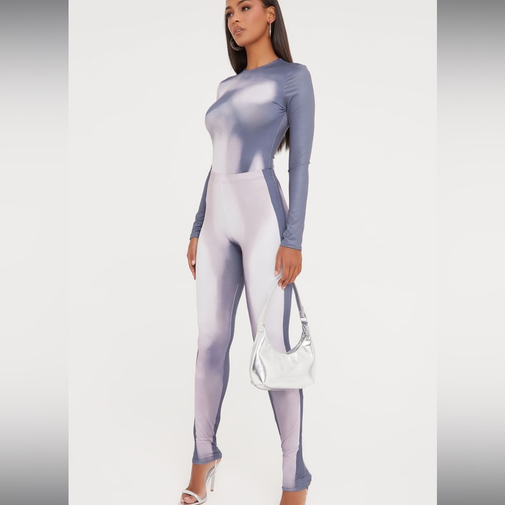 Body print two piece bodysuit